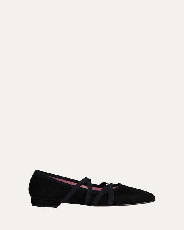 Tutu Crisscross Ballerina Flats